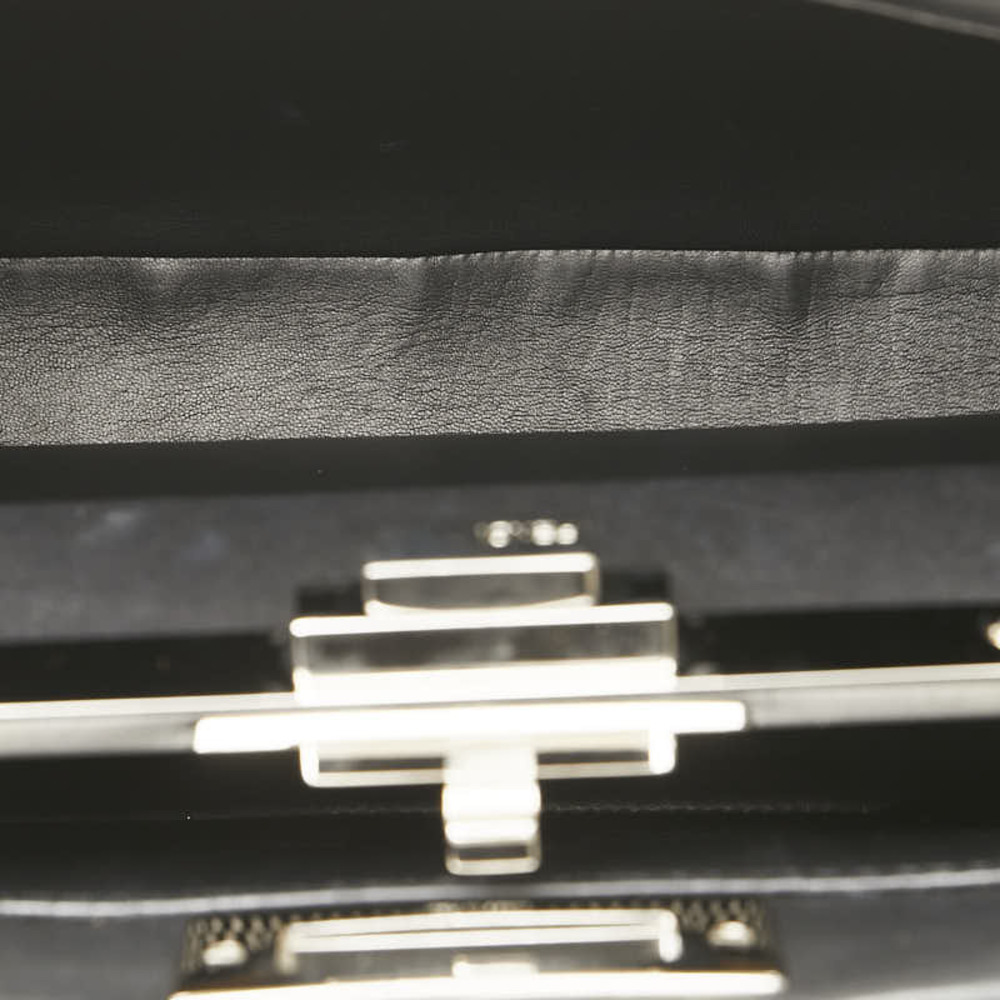 Fendi Bee Cub Bugs Python Leather Handbag Black - image 6